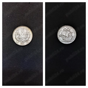 Moneda argint 2,5 Escudos, PORTUGALIA, 1951