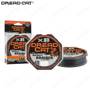 Fir Textil pentru pescuitul la somn Dread Cat X8 Black 300m, 0.30mm   0.40mm   0.50mm  0.60mm 