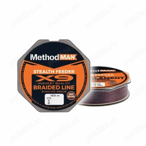 Fir Textil scufundator feeder Method Man Stealth X9 Feeder Dark Brown 150m (0.10mm-0.14mm)