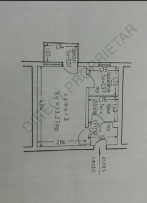 Garsoniera din construcție, aleea pelicanului, 23 mp