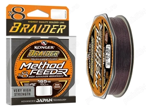  Fir Textil Konger Method Feeder X8 Dark Brown 150m - 0.08mm   0.10mm   0.12mm   0.14mm, Made in UE