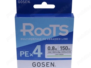 Fir Textil Gosen PE Roots X4 Light Green 150m 200m (0.132mm-0.242mm),fabricat in Japonia,pt.spinning - imagine 2