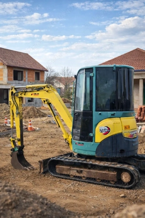 Închiriez miniexcavator YANMAR 3.5T   săpături, fundații, canalizări