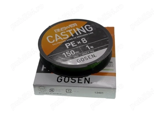 Fir Textil  Gosen Answer Casting PE X8 Light Green 150m 200m (0.13-0.24mm), fabricat in Japonia - imagine 4