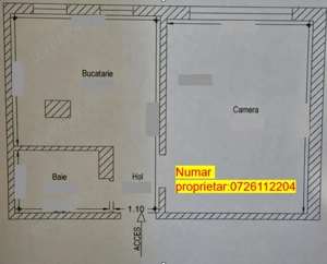 Apartament 1 camera de inchiriat - 