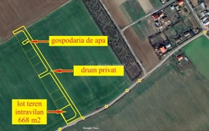 Lot intravilan 668 mp, Popesti Vasilati, la asfalt