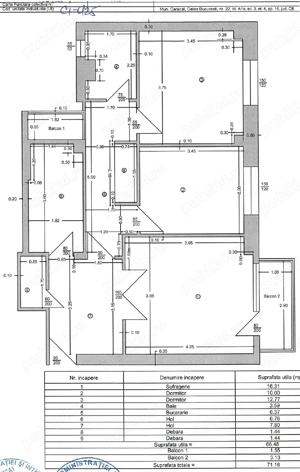 De vanzare apartament cu 3 camere , Caracal - imagine 9