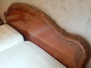 Dormitor lemn masiv Italia furnir intarsie cristal 