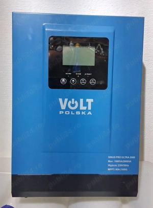 Invertor solar VOLT Sinus Pro 2000 12 230V (1000 2000W) + 60MPPT (75V)