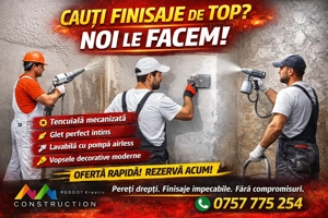 CAUȚI FINISAJE DE TOP? RED DOT Kreativ Construction este soluția! 