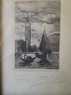 Gravura Veneția Piața San Marco 