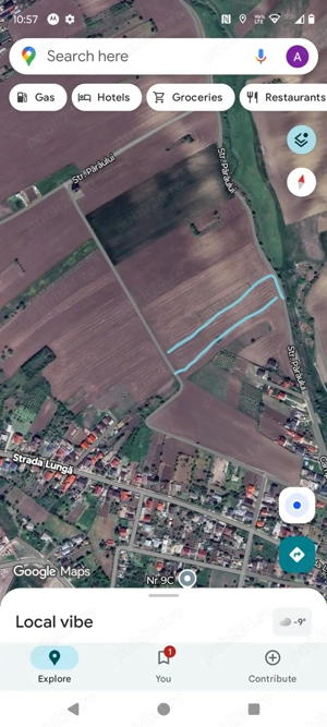 Teren extravilan Holboca Iași  4400 mp  -Deschidere la două drumuri 17 ml -La doar 40 ml de intravil