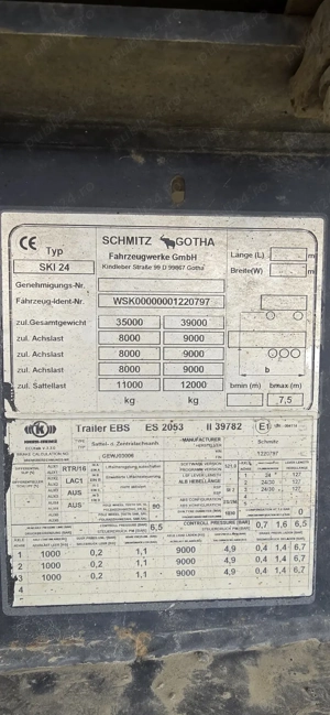 Semiremroca basculabila Schmitz an fabricatie 2007, bena din Hardox (foarte rezistenta) - imagine 7