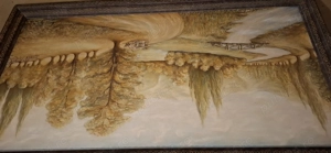 Vand tablou vechi din panza 