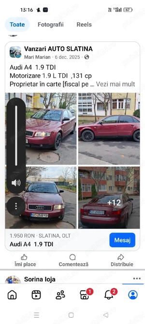 Audi A4 1,9TDi 131 cp