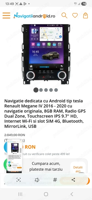 Android  dedicat  megane 4 ( 2017- 2022 )