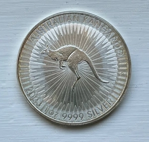 Moneda Argint 1 oz puritate 999 Australian Cangaroo - imagine 2