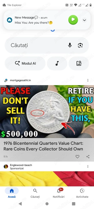 raritate! se vinde moneda bicentennial quarter perioada 1776-1976 - imagine 4