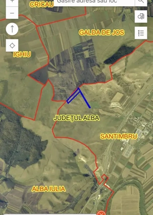 Teren extravilan 80.000 mp, Sântimbru, Jud. Alba