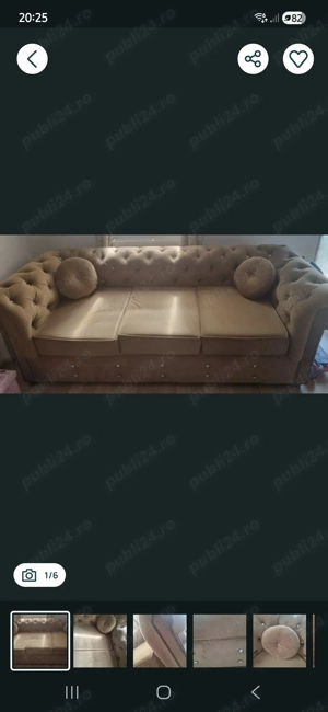 Canapea fixa 3 locuri 