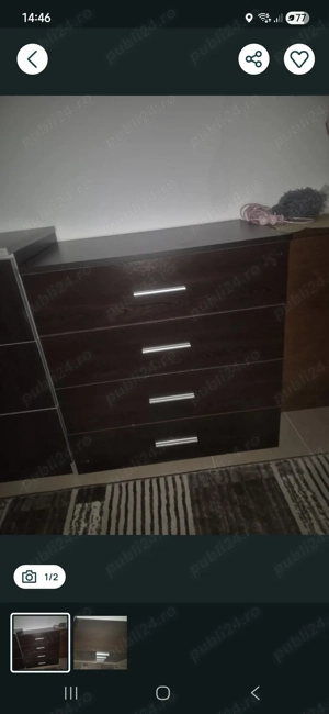 Comoda 4 sertare wenge dulap