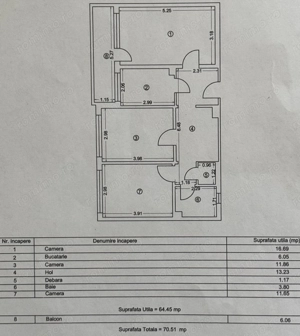 Apartament 3 camere zona Abator - imagine 7