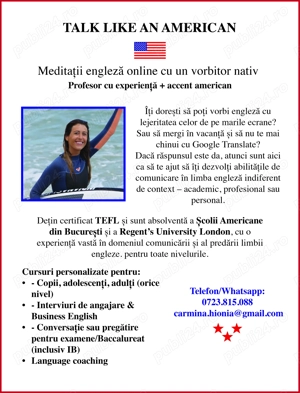 Meditații engleza cu un vorbitor nativ