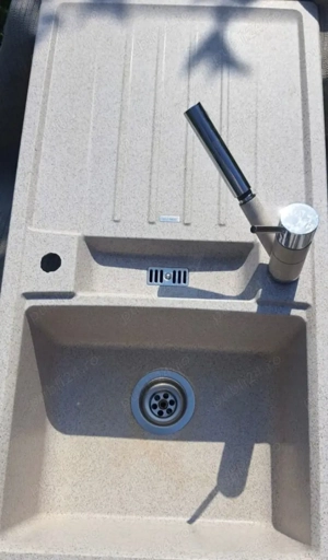 Set Chiuvetă Blanco Silgranit + Baterie Duș 