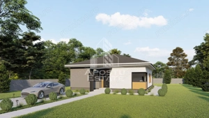 Teren cu proiect casa 160mp - zona Aradul Nou - imagine 4