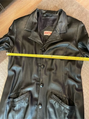 Haina lunga, piele naturală. - imagine 4