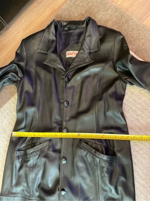 Haina lunga, piele naturală. - imagine 2