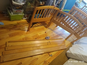 De vânzare Pat supraetajat lemn masiv - imagine 2