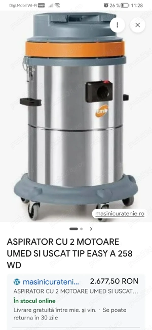 aspirator cu 2 motoare umed uscar