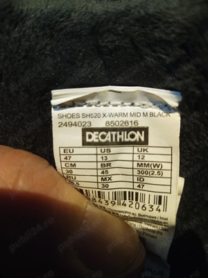 nr 47 Quechua SH520 X Warm mid bocanci zapada - imagine 4