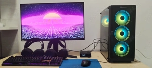 PC Gaming Ryzen 5 3600 + RTX 3060 + 16 GB RAM + SSD 1TB + Monitor LG 27GL850+ 2 Perechi de Casti