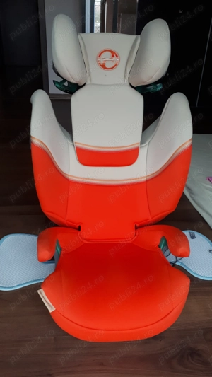 Scaun auto ISOFIX Cybex Solution S I-Fix, Autumn Gold, 15-36 kg, Auriu Rosu