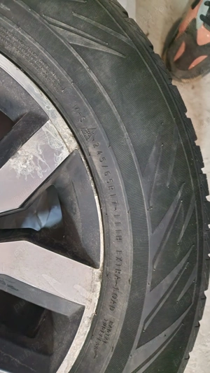 Set roti jante aliaj cu anvelope iarna 245 / 65 R17 111H XL - VW AMAROK  - imagine 5