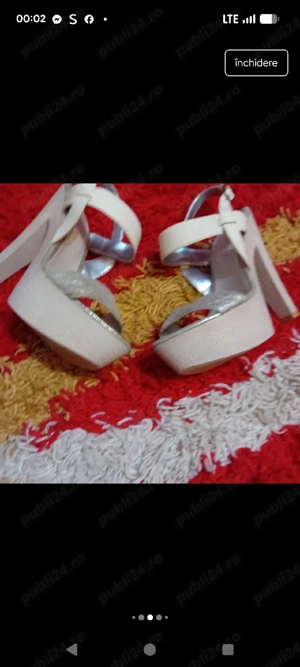 Sandale dama cu platforma si toc inalt - imagine 3