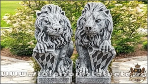 Statuete set lei mici, din beton, model S10.