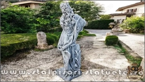 Statuetă domnița cu ulcea, gri patinat, model S16. - imagine 4