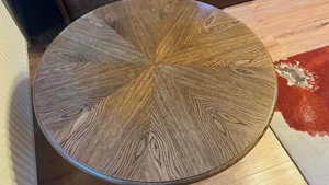 Masă rotundă stejar deosebită - imagine 2