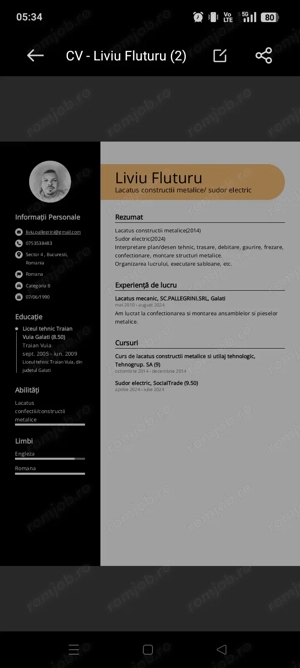 lacatus mecanic confectii metalice sudor