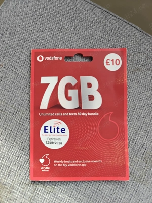 Vand cartela vodafone UK, noua, pt activare esim Mobvoi Ticwatch LTE! - imagine 2