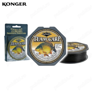 Konger Fir Monofilament pentru crap Team Carp Black (negru), 250-320m, (0.28mm-0.40mm)