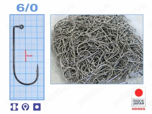 Carlige Jig neturnate AB Aberdeen Jig, 6 0 - 500buc bulk, fabricate in Nishiwaki Japonia