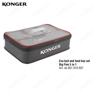 Set 5 truse (cutii cu feromoar) din eva (5 in 1) Konger pentru accesorii sau nada, 100% impermiabile