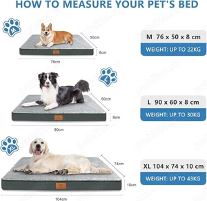 Pat ortopedic pentru câini de talie mare - imagine 3