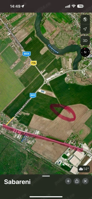 Teren intravilan Săbăreni, Buftea - constructii hale