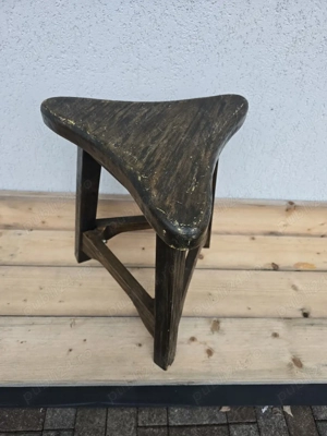 Taburet din lemn rustic 150 cm   40 cm