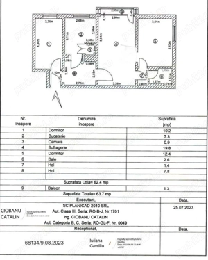 Vanzare apartament cu 3 camere, zona Micro 19 (Neacsu), sup 64 mp - imagine 8